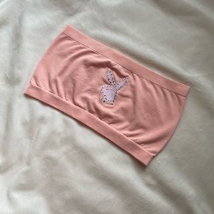 Playboy ☀️ Baby Pink Bandeau Custom Made Tube Top